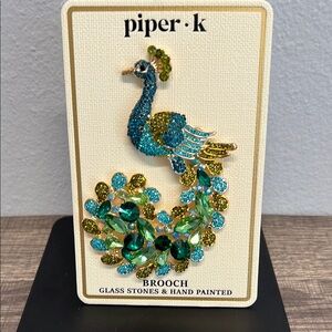 Piper K | Peacock Brooch